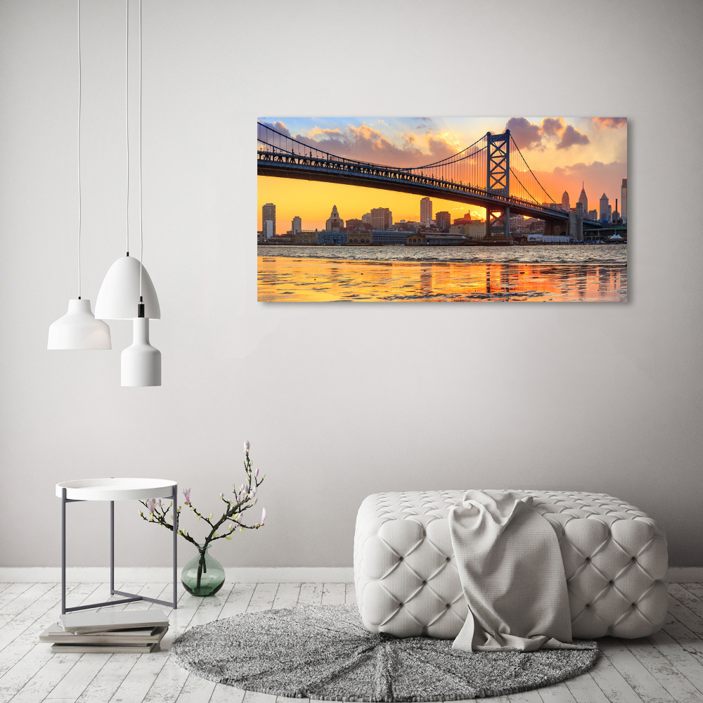 Wall art acrylic Philadelphia bridge