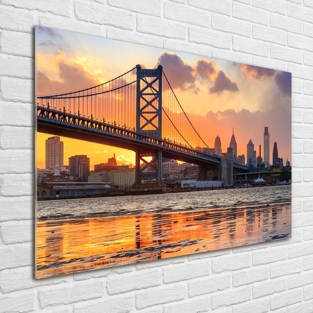 Wall art acrylic Philadelphia bridge