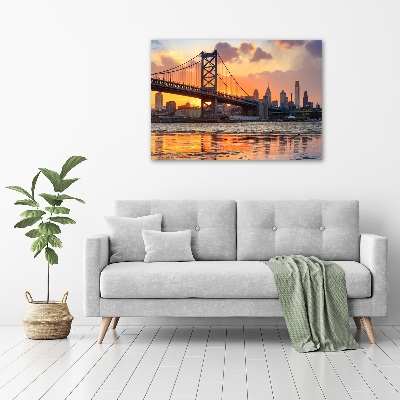 Wall art acrylic Philadelphia bridge