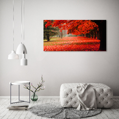 Wall art acrylic Trees in autumn