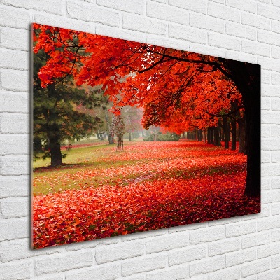 Wall art acrylic Trees in autumn