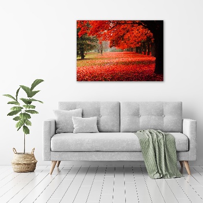 Wall art acrylic Trees in autumn