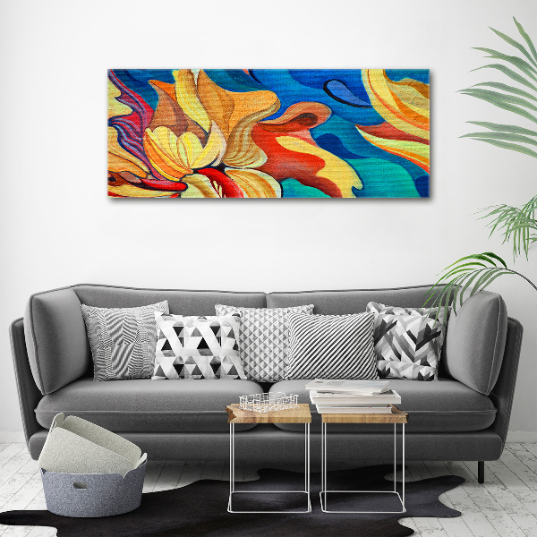 Acrylic wall art Abstract flower