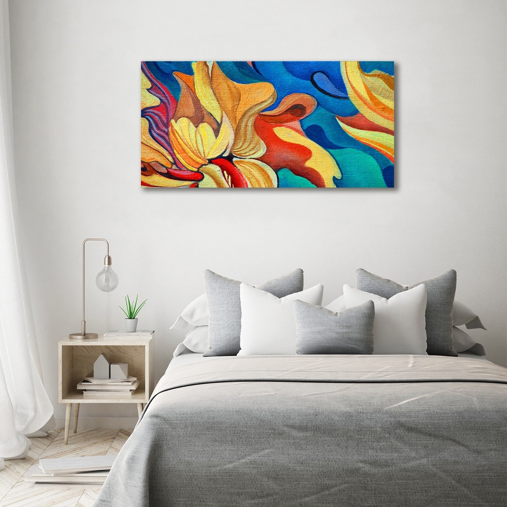 Acrylic wall art Abstract flower