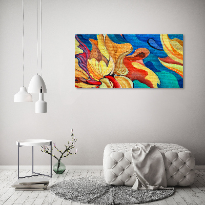 Acrylic wall art Abstract flower