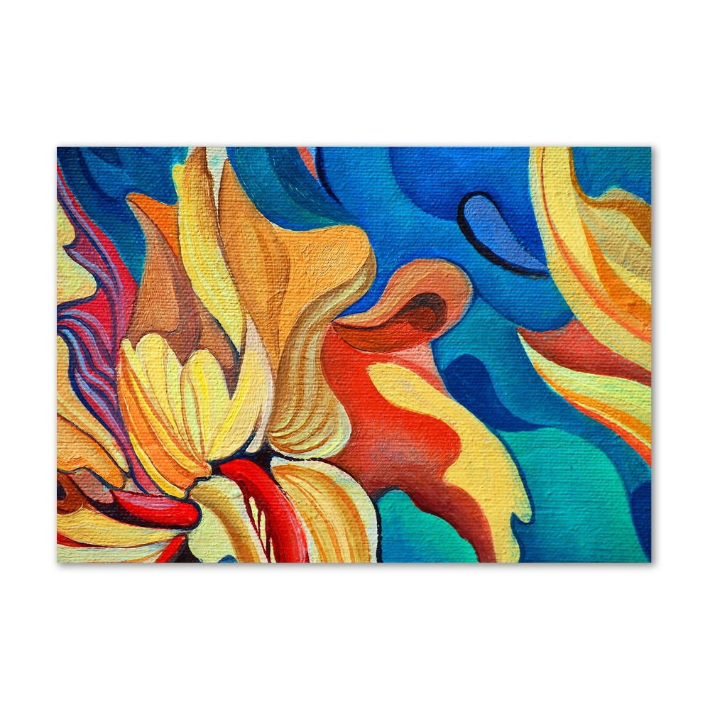 Acrylic wall art Abstract flower