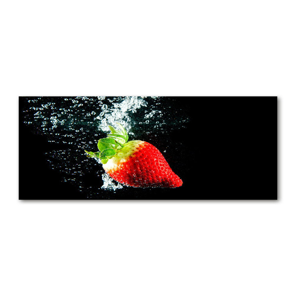 Print on acrylic Strawberry underwater