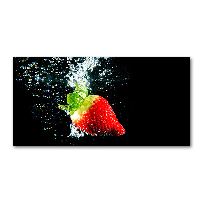 Print on acrylic Strawberry underwater