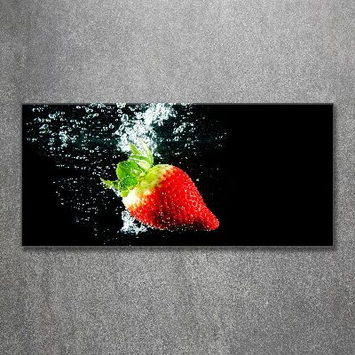 Print on acrylic Strawberry underwater