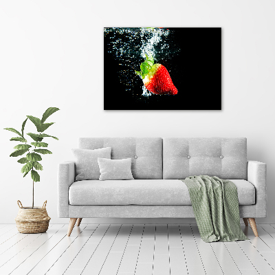 Print on acrylic Strawberry underwater