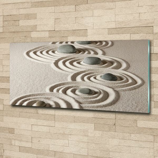 Acrylic print Zen Piasek stones