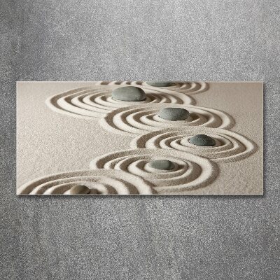 Acrylic print Zen Piasek stones