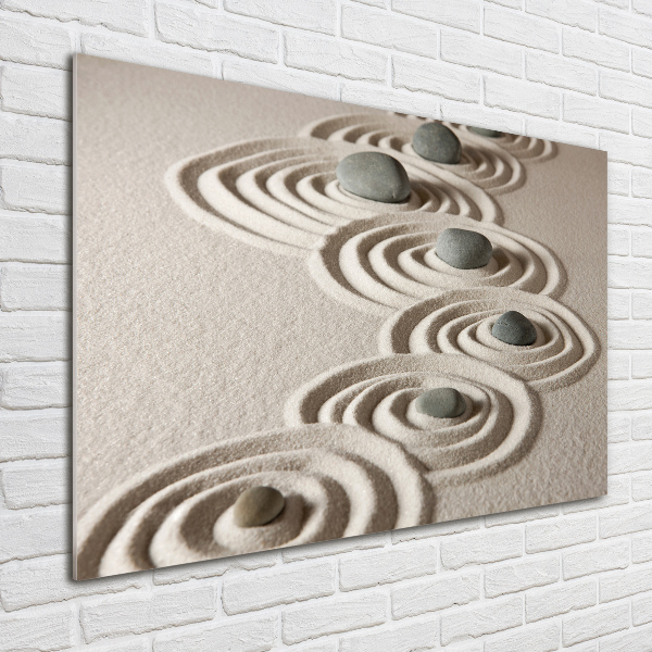 Acrylic print Zen Piasek stones