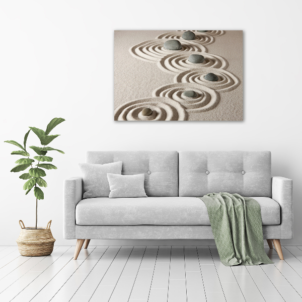 Acrylic print Zen Piasek stones