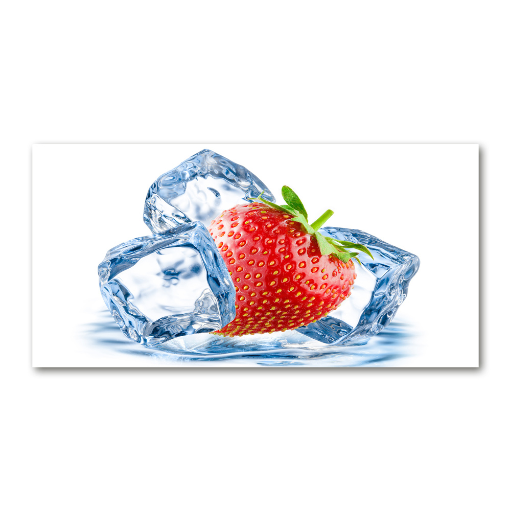 Print on acrylic Strawberry with ice