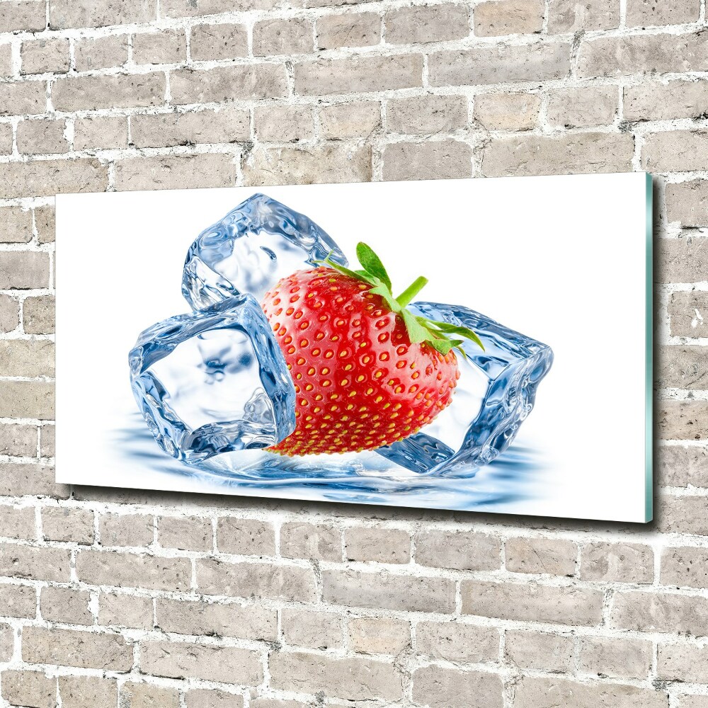 Print on acrylic Strawberry with ice