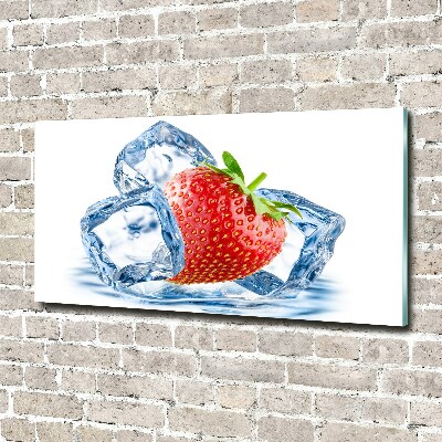 Print on acrylic Strawberry with ice