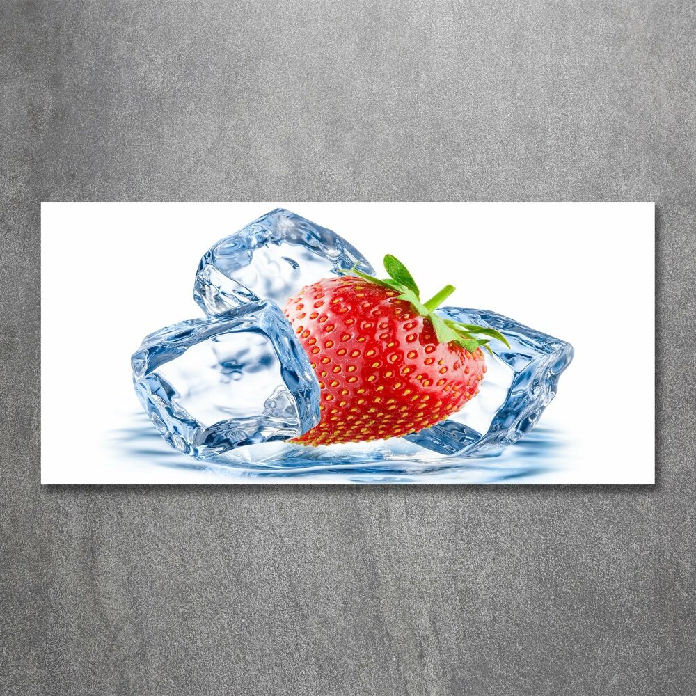 Print on acrylic Strawberry with ice