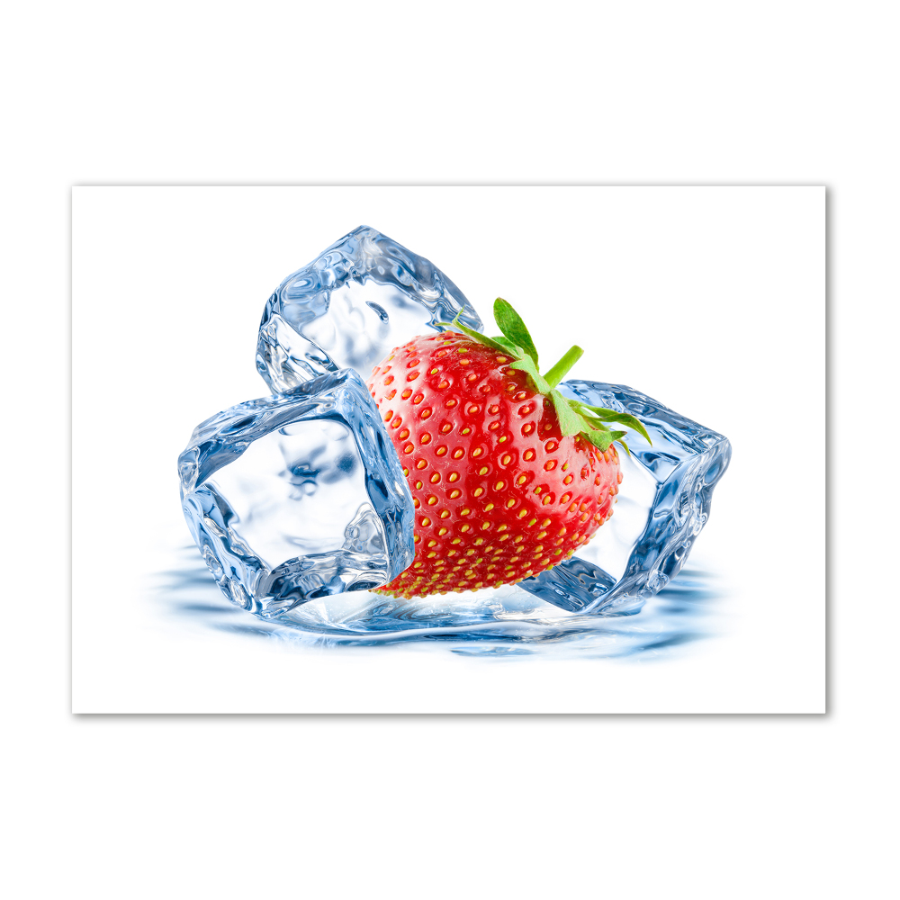 Print on acrylic Strawberry with ice