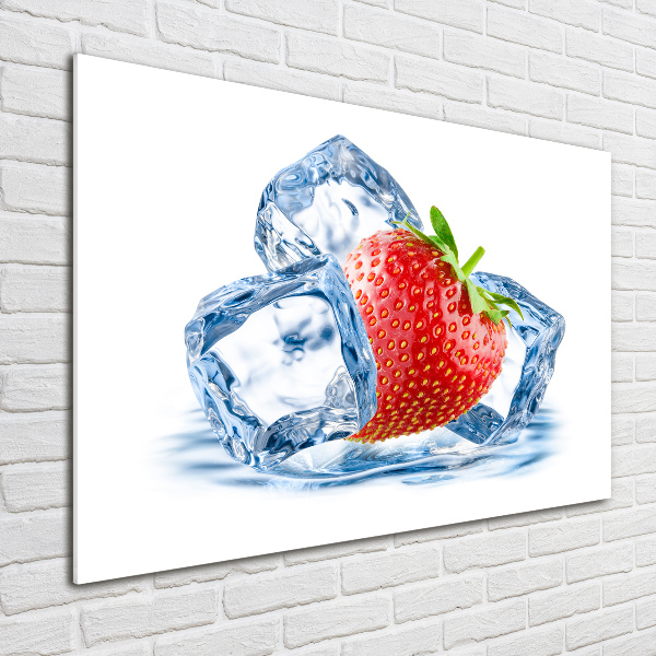 Print on acrylic Strawberry with ice