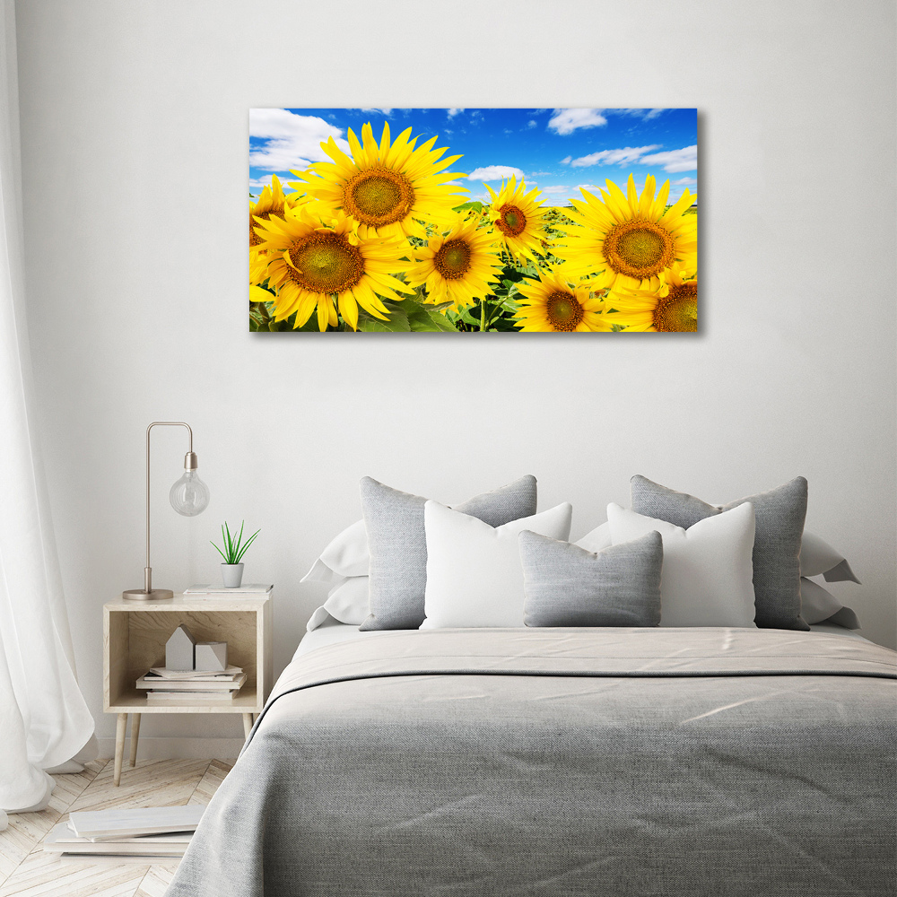 Wall art acrylic Sunflowers