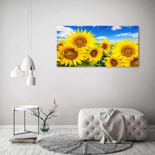 Wall art acrylic Sunflowers