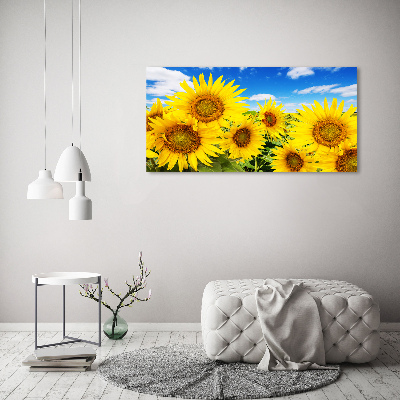 Wall art acrylic Sunflowers