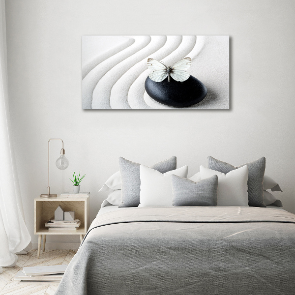 Acrylic wall picture Zen stone and butterfly