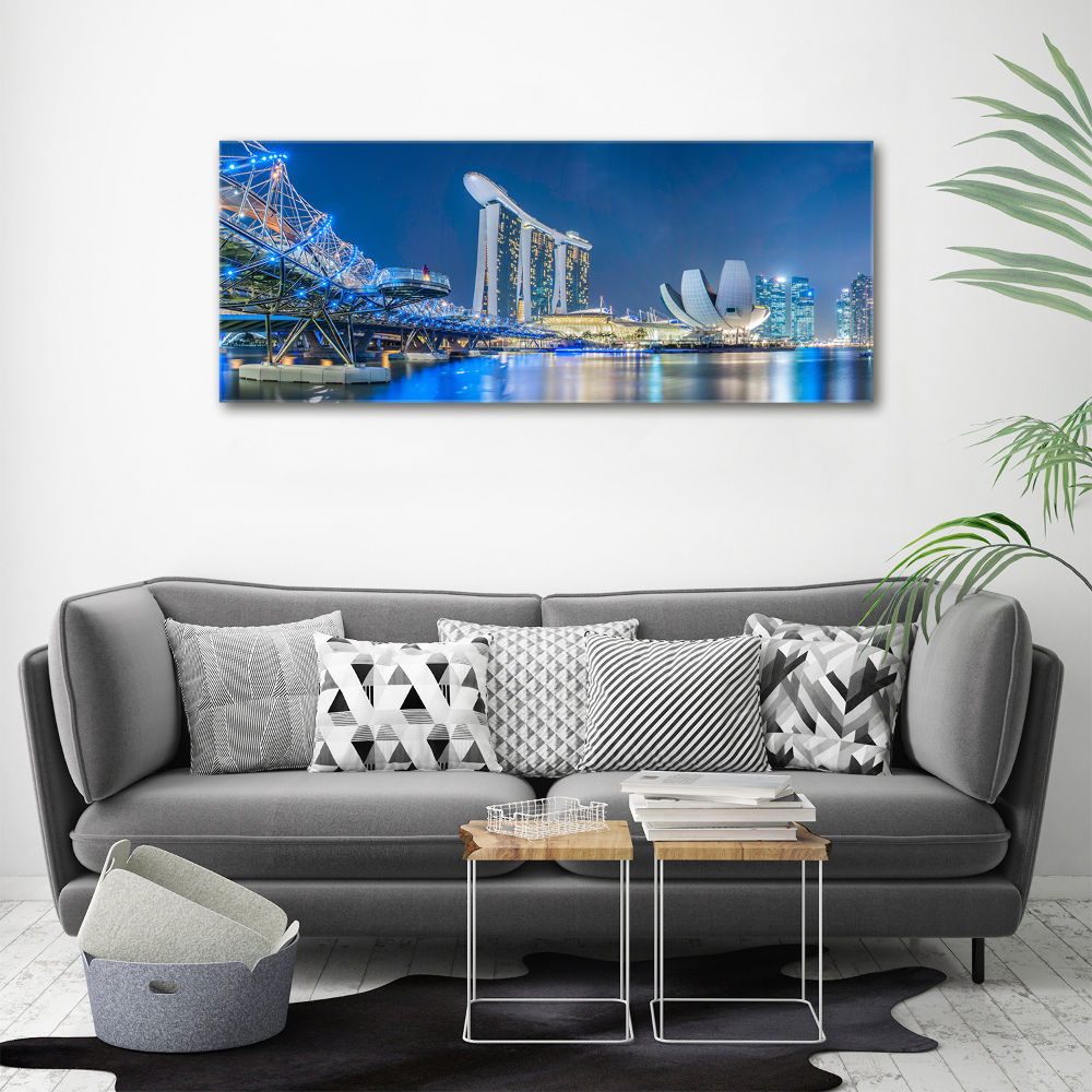 Acrylic print Singapore at night