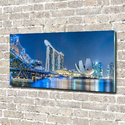 Acrylic print Singapore at night