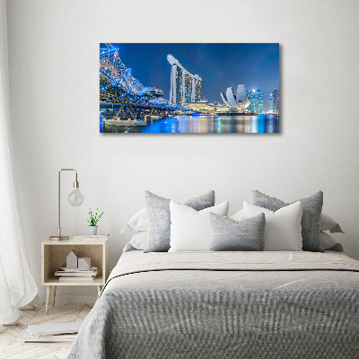 Acrylic print Singapore at night