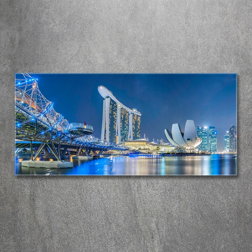 Acrylic print Singapore at night