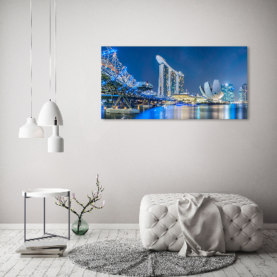 Acrylic print Singapore at night