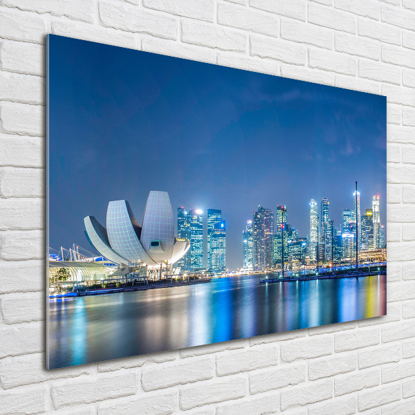 Acrylic print Singapore at night