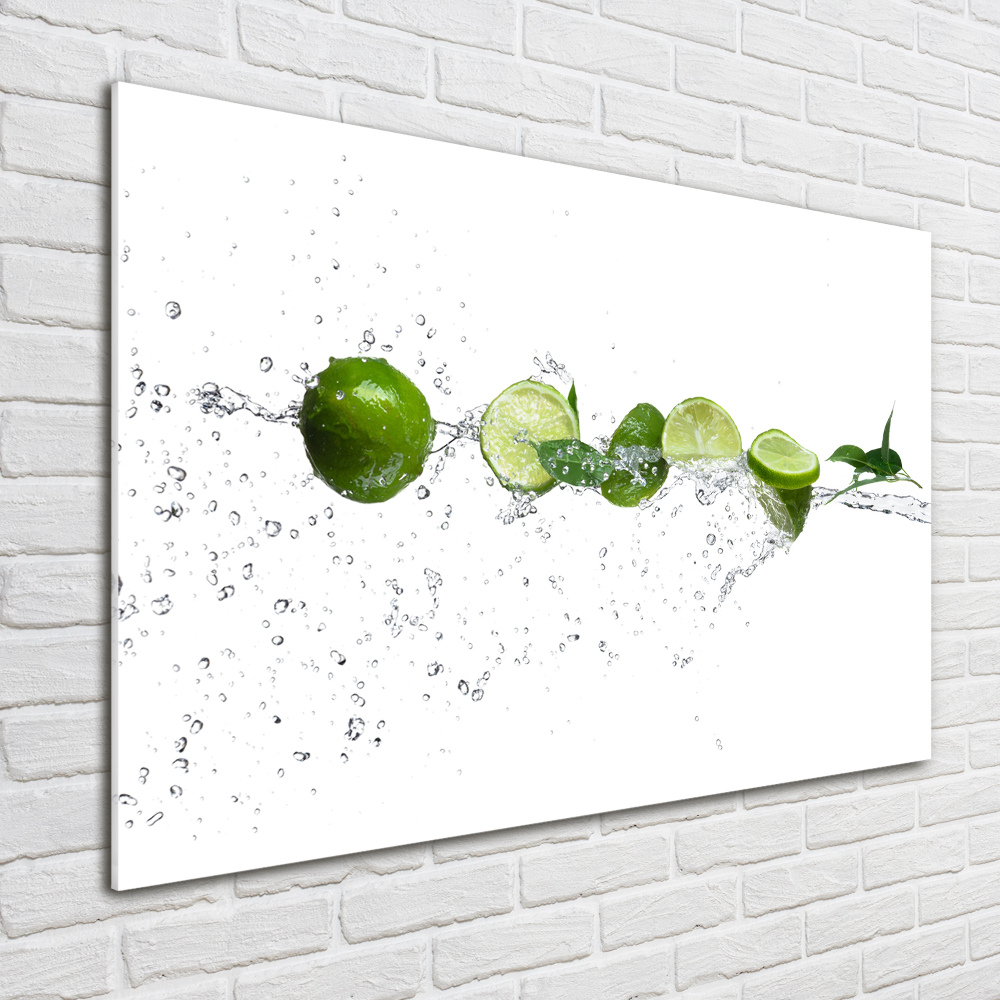 Wall art acrylic Lime and water