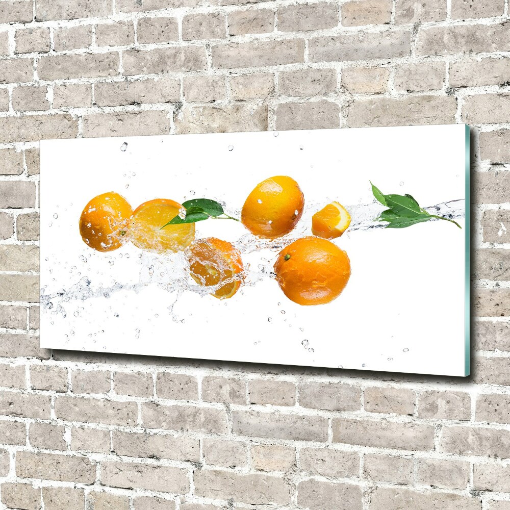 Wall art acrylic Oranges and water