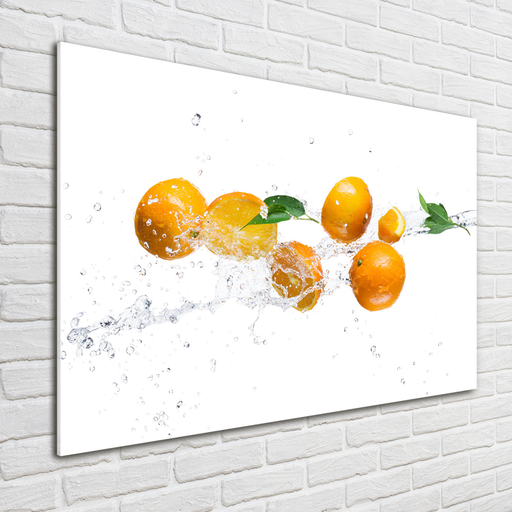 Wall art acrylic Oranges and water