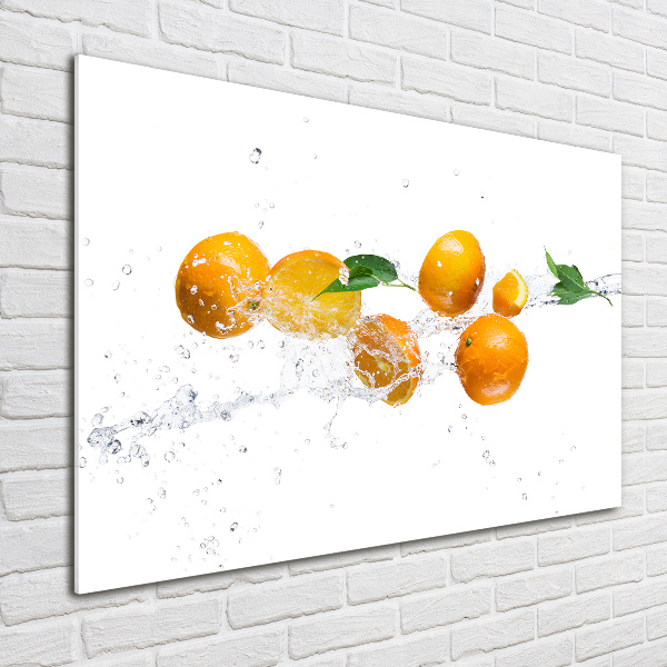 Wall art acrylic Oranges and water