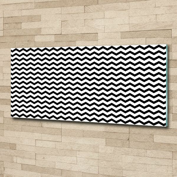 Wall art acrylic Zigzags