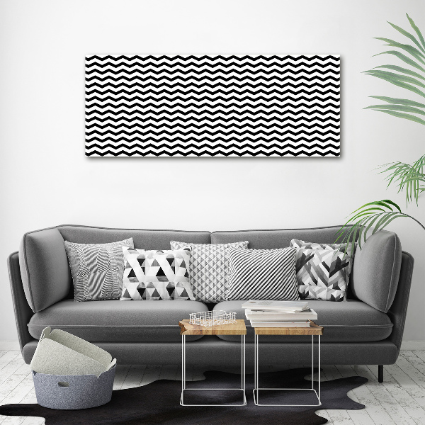 Wall art acrylic Zigzags