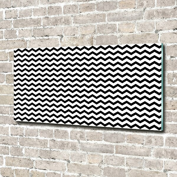 Wall art acrylic Zigzags