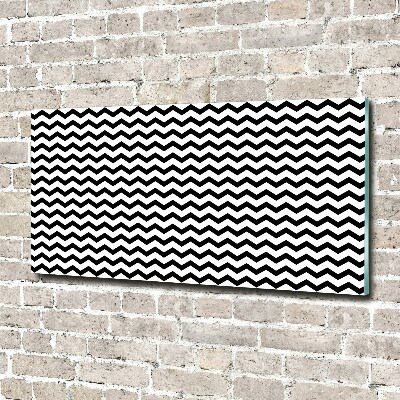 Wall art acrylic Zigzags