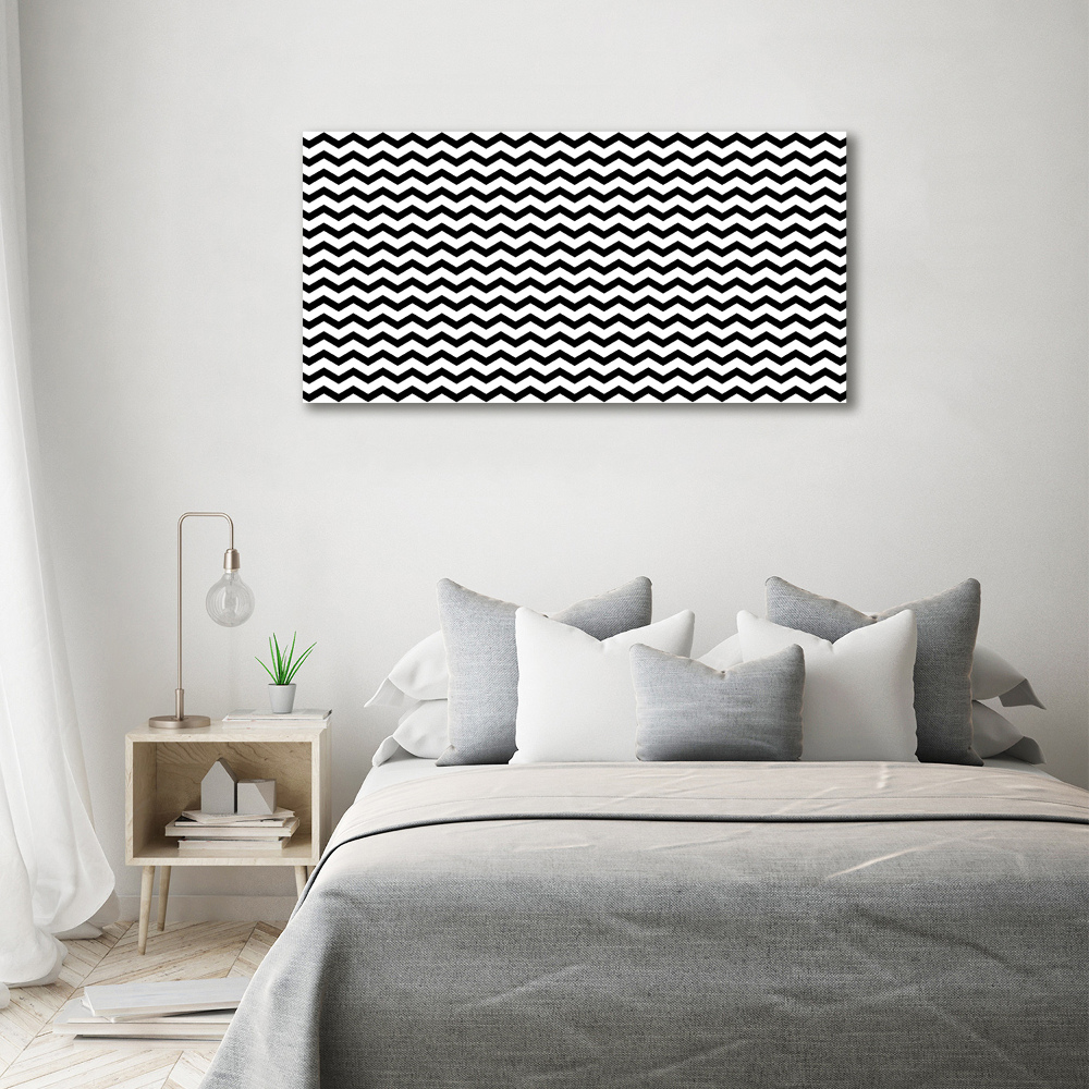 Wall art acrylic Zigzags