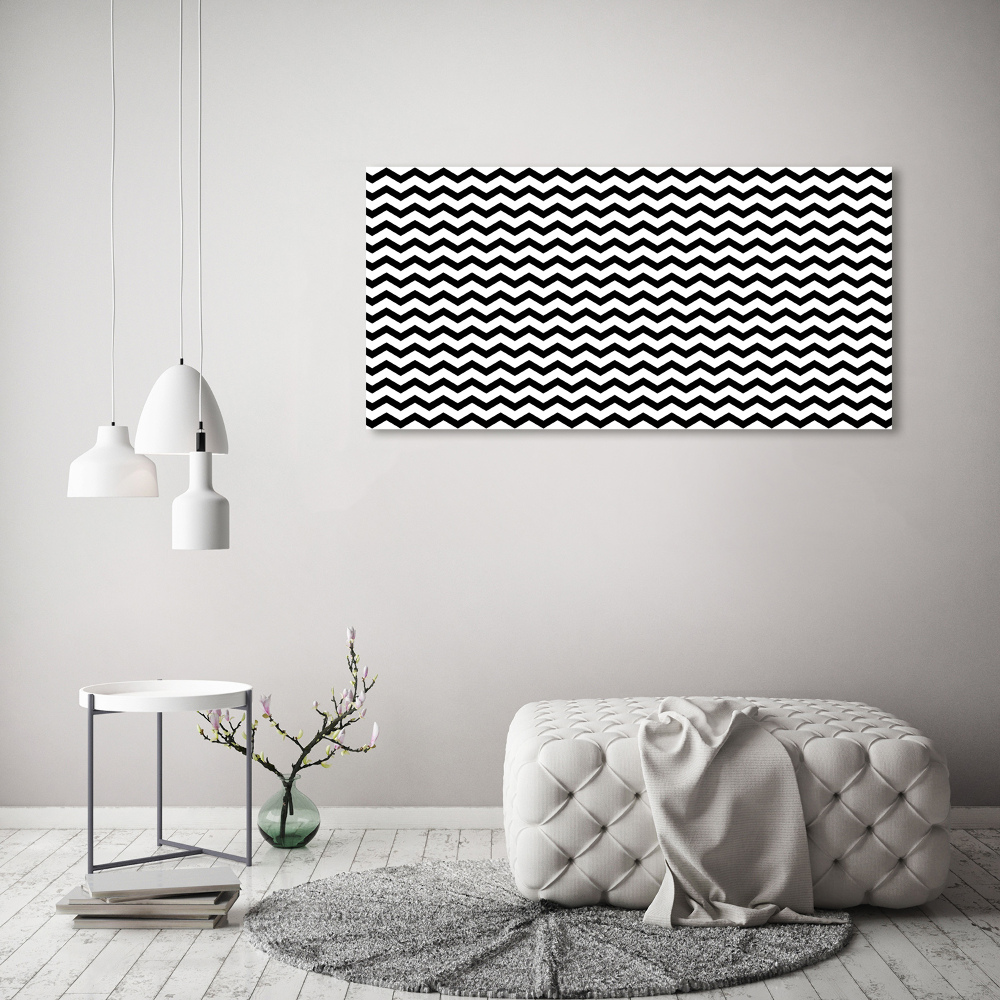 Wall art acrylic Zigzags