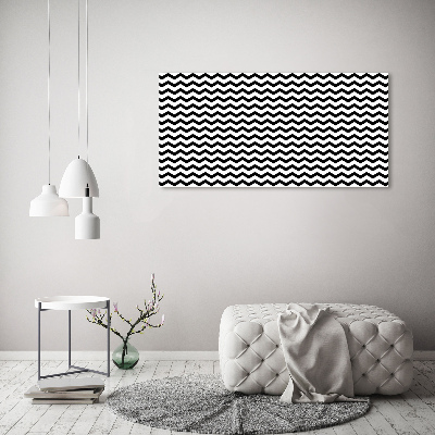 Wall art acrylic Zigzags