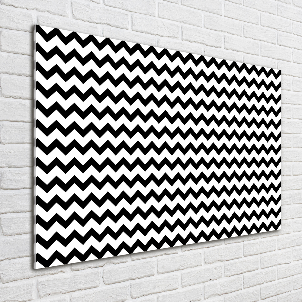 Wall art acrylic Zigzags