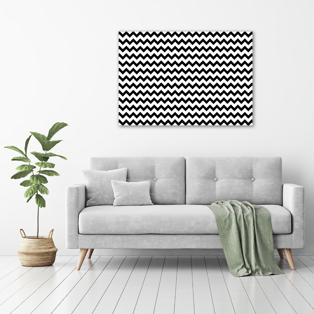 Wall art acrylic Zigzags