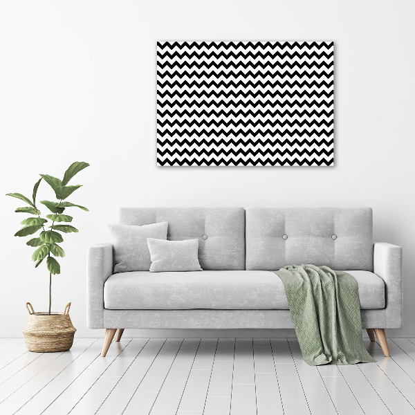 Wall art acrylic Zigzags