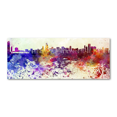 Acrylic wall art Colorful chicago