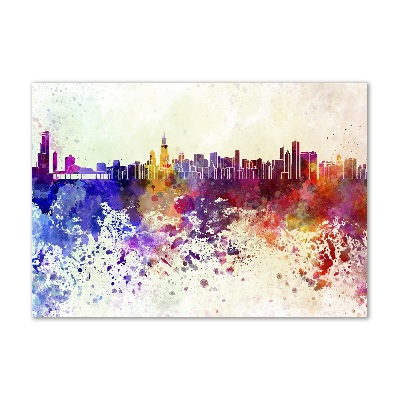 Acrylic wall art Colorful chicago